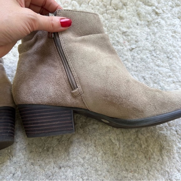 Jessica Simpson Dalisa Beige Suede Western Boho Slouch Neutral Booties 10M - Picture 12 of 16